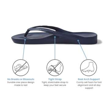 Archies Arch Support Flip Flops – Comfort & Style Unleashed