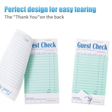 ZPARIK Guest Check Books – 300 Total Tickets for Easy Ordering