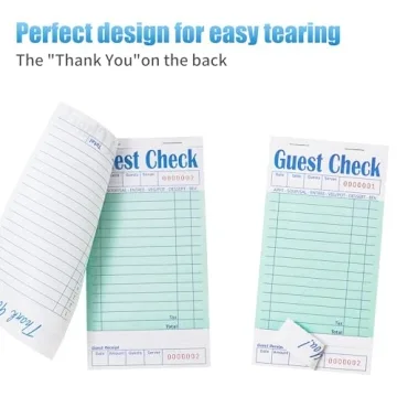 ZPARIK Guest Check Books – 300 Total Tickets for Easy Ordering