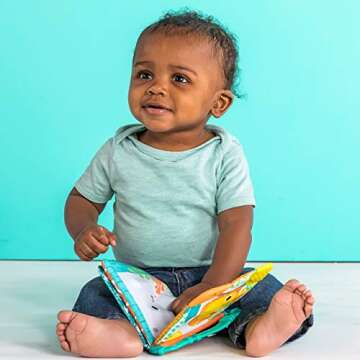 Bright Starts Teethe & Read Soft Book Toy for Baby