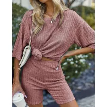 Ekouaer Pajamas 2 Piece Lounge Set for Ultimate Comfort