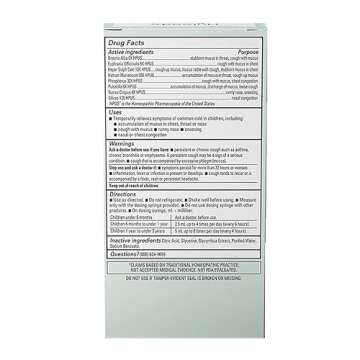 Hyland's Baby Mucus and Cold Relief, Daytime Baby Medicine, Infant Cold and Cough Remedy, Decongestant, 4 Fluid Ounce