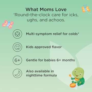 Hyland's Baby Mucus and Cold Relief, Daytime Baby Medicine, Infant Cold and Cough Remedy, Decongestant, 4 Fluid Ounce