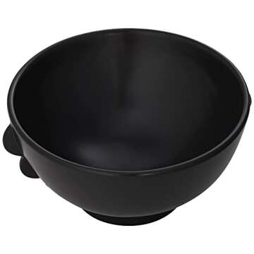 Studio 55D Vermosa Matte Black Ceramic Round Bowl