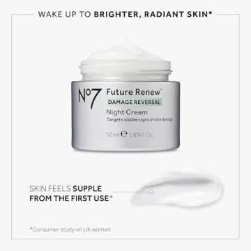 No7 Future Renew Damage Reversal Skincare Set - Anti Aging Face Serum (.33 Fl Oz), Day Cream with SPF 25 (1.69 Fl Oz) & Night Cream (1.69 Fl Oz) - Reverses Visible Signs of Sun Damage - 3-Piece Set