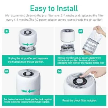 2 Pack TPLMB Air Purifiers for Bedroom H13 HEPA Filter,Fragrance for Better Sleep,Small Air Purifier with Nightlight Speed Control,For Home Living Room Dorm,24dB Filtration System,P60 (2, White)