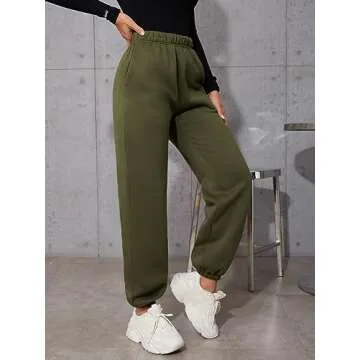 SweatyRocks Women's Workout Jogger Pants with Pockets