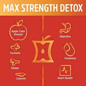 Max Strength Apple Cider Detox Capsules for Digestive Health