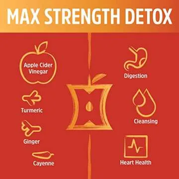 Max Strength Apple Cider Detox Capsules for Digestive Health