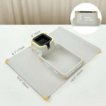 HMASYO Couch Cup Holder Tray - Silicone Sofa Armrest Table Couch Drink Holder and Tray Organizer for Remote Snacks Cellphone, Anti-Spill Anti-Slip Design, Mother`s Day Gifts for Mom Grandma