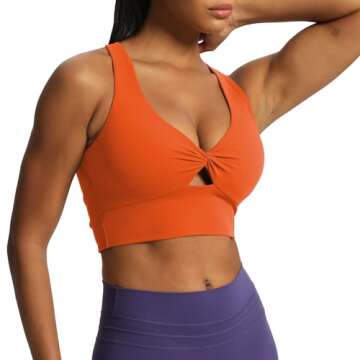 Aoxjox Women's Twist Front Sports Bra & Lola Tank Set