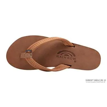 Rainbow Sandals Women's Single Layer Leather 3/4" Strap