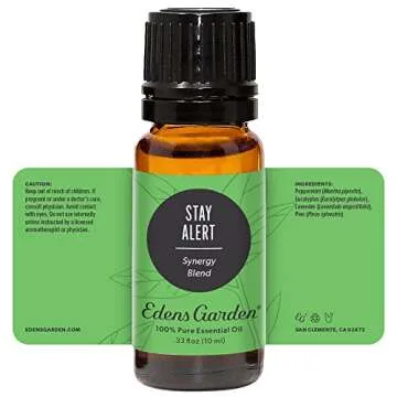 Edens Garden Stay Alert 10 ml Synergy Blend 100% Pure Undiluted Therapeutic Grade GC/MS Certified Essential Oil