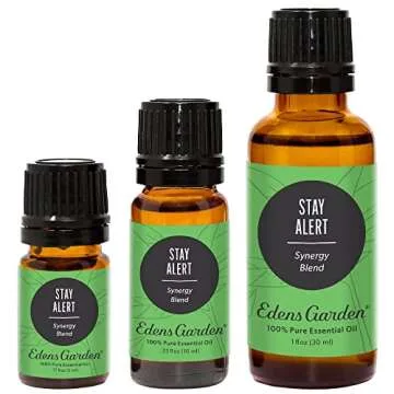 Edens Garden Stay Alert 10 ml Synergy Blend 100% Pure Undiluted Therapeutic Grade GC/MS Certified Essential Oil
