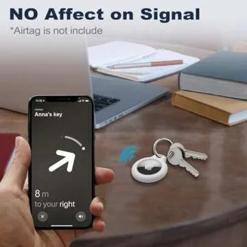 MOLOSLEEVE Airtag Holder Case with Keychain - 4 Pack