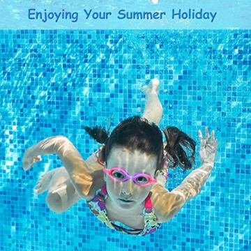 Kids Swim Goggles 2 Pack for Ages 3-15 - Anti Fog