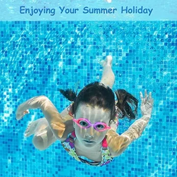 Kids Swim Goggles 2 Pack for Ages 3-15 - Anti Fog