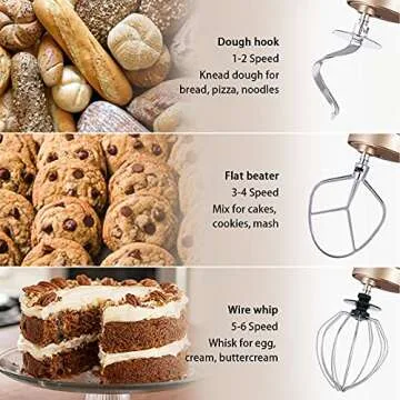 Sincalong Stand Mixer 660W 8.5QT for Baking Success