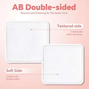 ICOTLE 100% Cotton Pads, 60 Count, Lint-Free & Durable