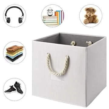 i BKGOO Foldable Storage Bins for Stylish Organization