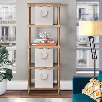 i BKGOO Foldable Storage Bins for Stylish Organization