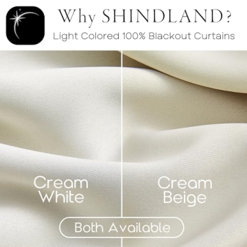 SHINELAND 102 Inch Curtains for Living Room,Back Tab Blackout Curtains 102 Inches Long for Bedroom,Room Darkening Black Out 103 Inch Long Curtains 2 Panels Set,Cortinas para Sala,Cream Ivory