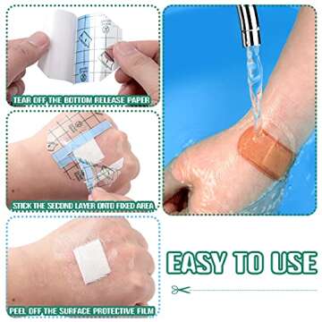 Nuanchu 100 Waterproof Adhesive Bandages for Skin Care