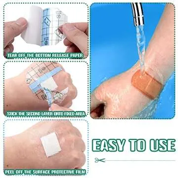 Nuanchu 100 Waterproof Adhesive Bandages for Skin Care