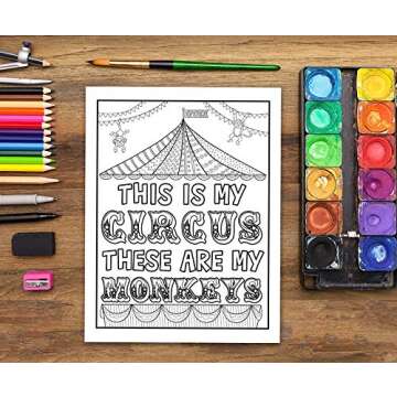 Mom Life: A Snarky Adult Coloring Book