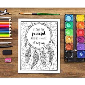 Mom Life: A Snarky Adult Coloring Book
