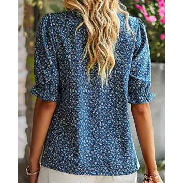 Stylish BTFBM Women's Summer Boho Shirt Top