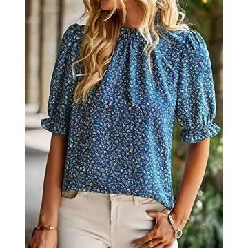 Stylish BTFBM Women's Summer Boho Shirt Top