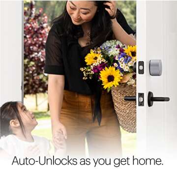 August Home Silver Wi-Fi Smart Lock and Smart Keypad, Keyless Door Lock for Front Entry Door, Great for Guests and Vacation Rentals, ‎AUG-SL05-KY1-S05