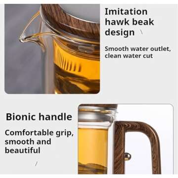 Enchanting Glass Tea Pot with Water Separation