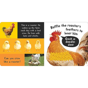 Interactive Noisy Farm Book with Sounds for Toddlers