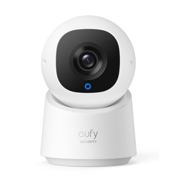eufy Security Indoor Cam C210, 1080p Resolution Security Camera with 360° PTZ, Plug-in Security Ind...