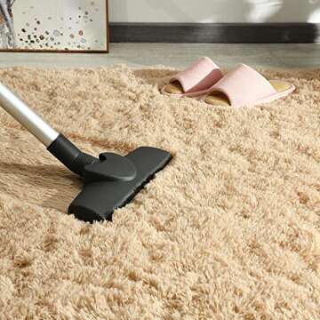 Andecor Soft Fluffy Bedroom Rug - Versatile Home Comfort