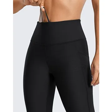 CRZ Yoga Thermal Fleece Lined Leggings for Women
