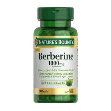 Nature's Bounty 1000mg Berberine Herbal Health Capsules - Heart & Cardiovascular Support