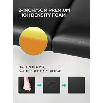 Kebor Portable Massage Table - Adjustable & Sturdy Design