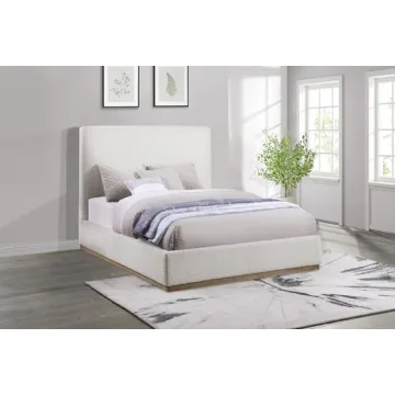 Coaster Knox Boucle Upholstered Queen Bed Frame