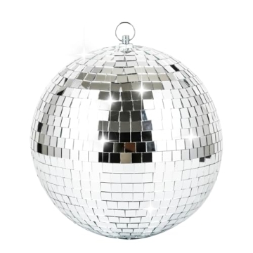 NuLink Disco Ball 8" Hanging Mirror Ball for Parties