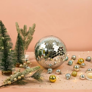 NuLink Disco Ball 8" Hanging Mirror Ball for Parties