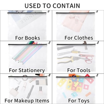 EOOUT 24pcs Mesh Pouch Set for Organizational Solutions