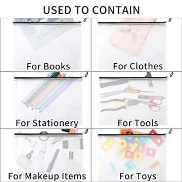 EOOUT 24pcs Mesh Pouch Set for Organizational Solutions