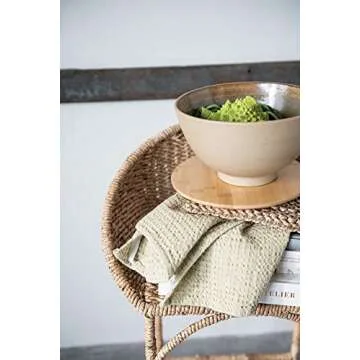 Bloomingville Natural Seagrass Metal Barstool for Any Space