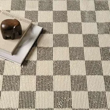 Revival Rugs Gambit 8'x10' Washable Checkered Area Rug