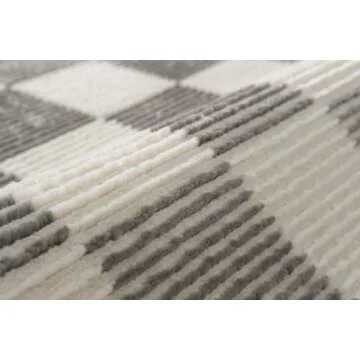 Revival Rugs Gambit 8'x10' Washable Checkered Area Rug