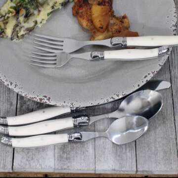 Laguiole Flatware Set - Elegant 20 Piece Dining Set