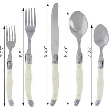 Laguiole Flatware Set - Elegant 20 Piece Dining Set
